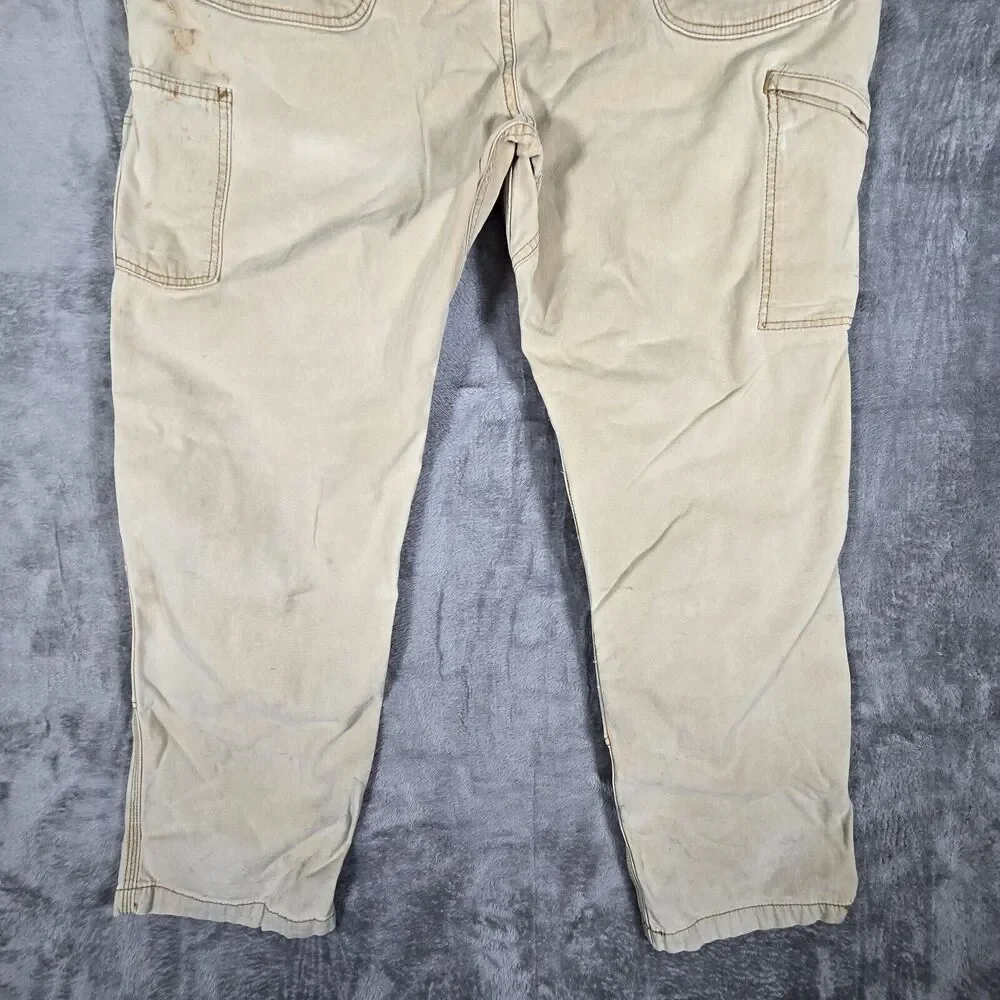 Thrashed Distressed Work Carhartt Double Knee Pants Mens 42x32 102802-918 - Picture 9 of 10
